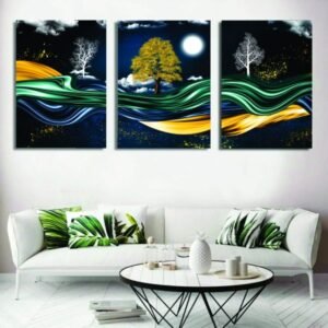 Set Of 3 Wall Art Wooden Phototile Frames For Wall Decor