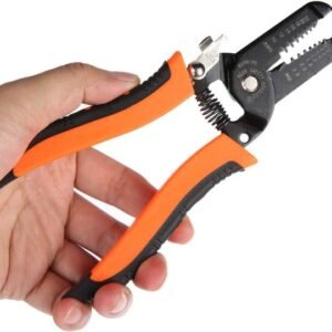 Stripping Pliers, Multifunctional Stainless Steel Wire Cable Stripping Pliers Cutting Tool Wire Cutter, Long-nose Multi-purpose Electrician Tool ( Random Color )
