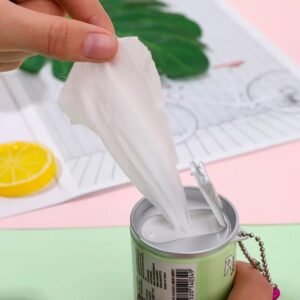 Tin Shape Mini Wet Wipes Tissue, Extremely Portable Tin / 30 Wet Wipes In 1 Tin (random Tin Design And Color)